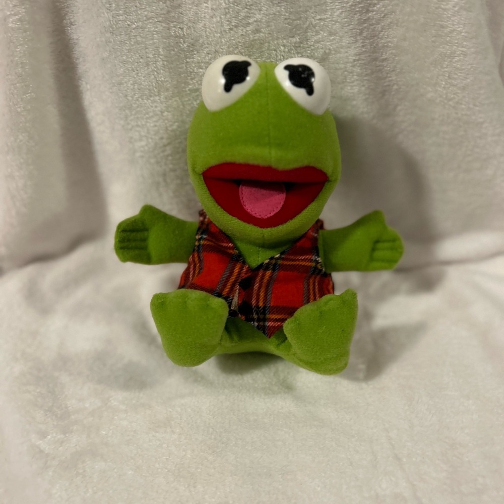 VTG Baby Kermit The Frog Plush Toy McDonalds Happy Meal 1987